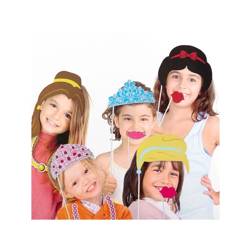 H0500268 Party set foto-rekvizít pre deti - Princess 12ks 