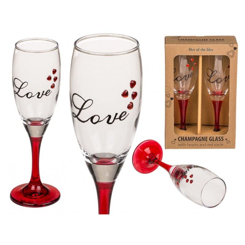 E-shop 750045 DR Párové poháre na šampanské - LOVE