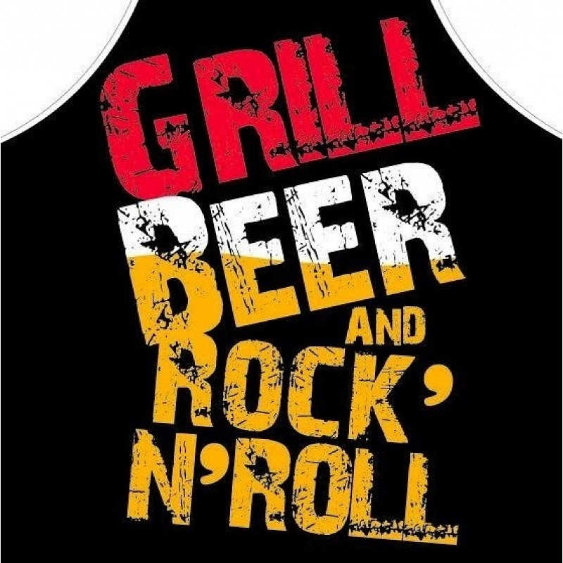 401032 Zástera + rukavica Grill Beer & Rock'n'roll