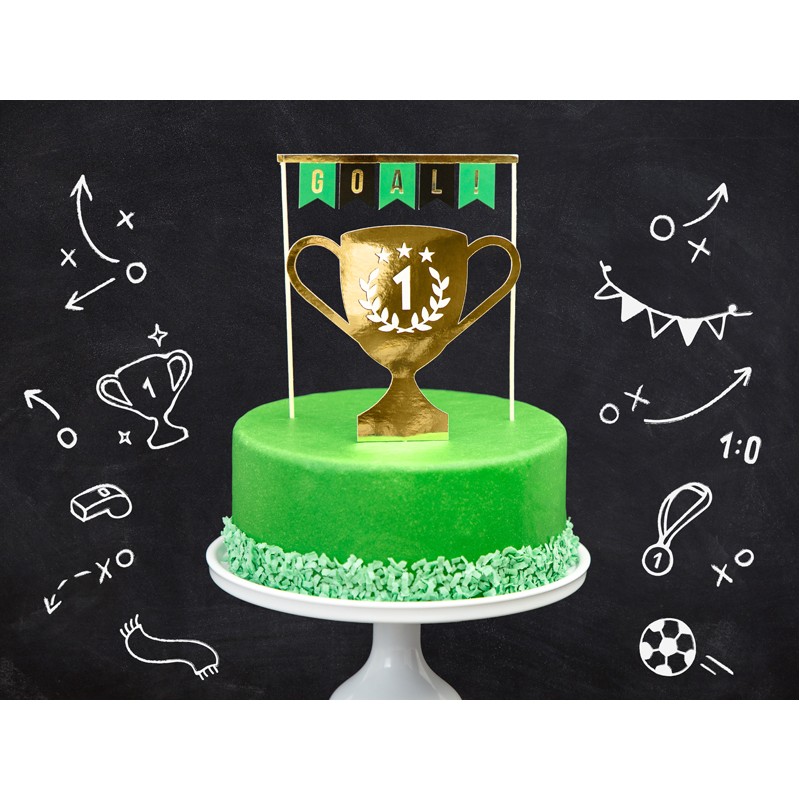 KPT54 Party Deco Set zapichov na tortu - Víťazná trofej - 15,5-20cm 