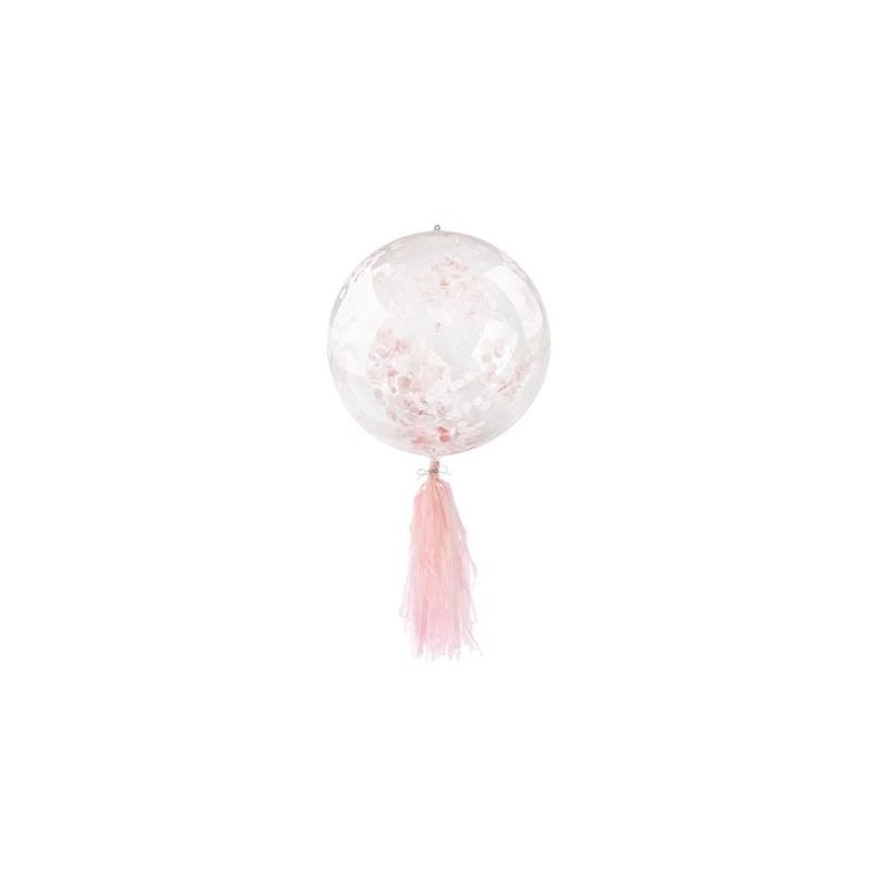 Levně BLF5757 GRABO Konfetový balón s třásněmi 45 cm Růžová