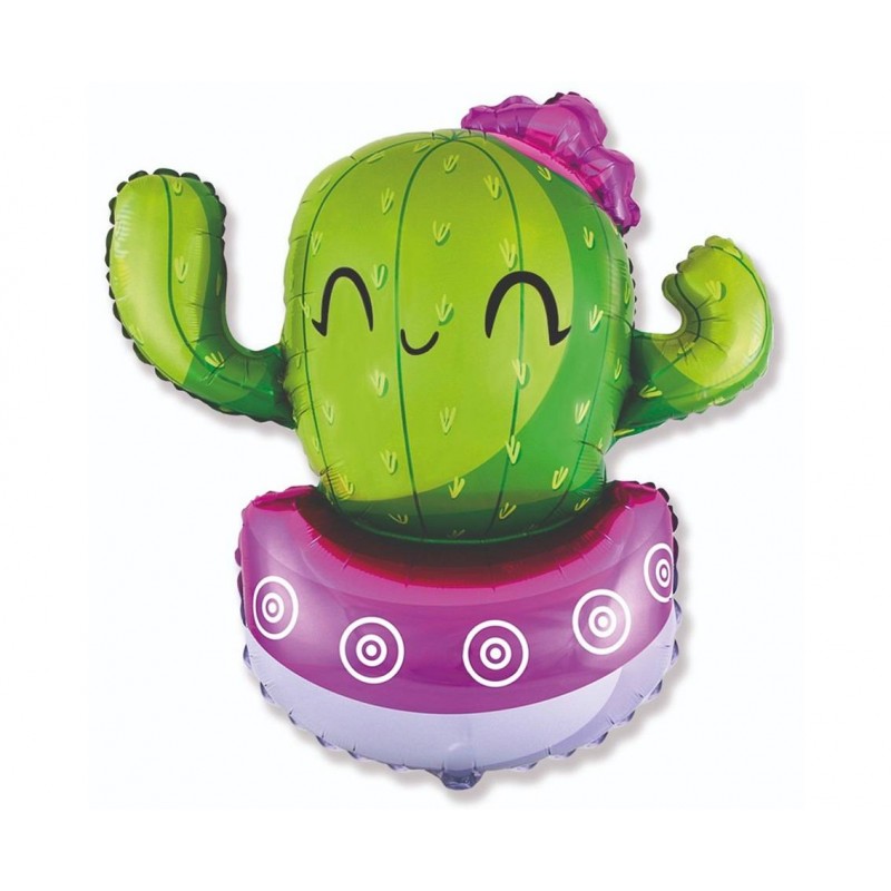 901832F GRABO Fóliový balón - Kaktusová princezna - 90x90 cm 