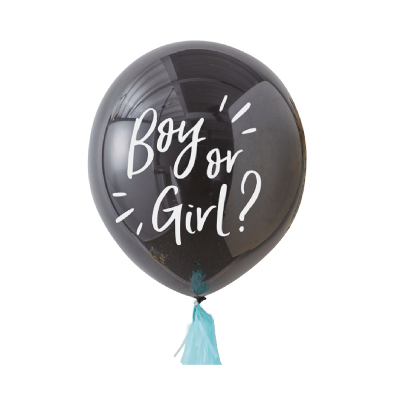 400895 GRABO Gigantický balón s konfetami - Boy or Girl? Chlapec