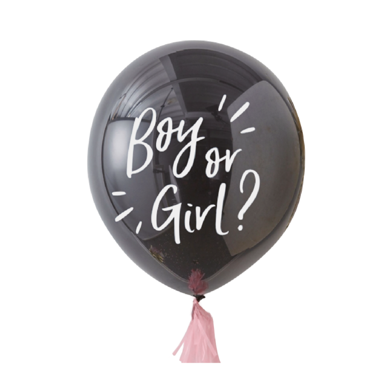 400087 GRABO Gigantický balón s konfetami - Boy or Girl? Dievča