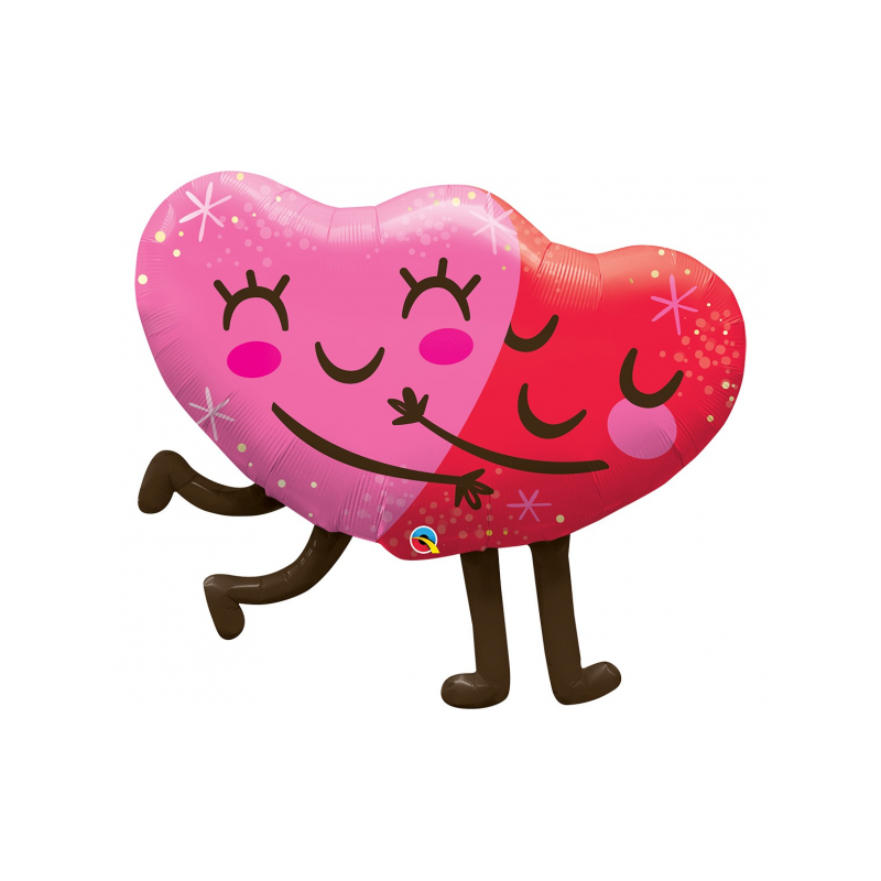 E-shop 97254 Godan Fóliový balón - "Hugging Hearts" - 91 cm
