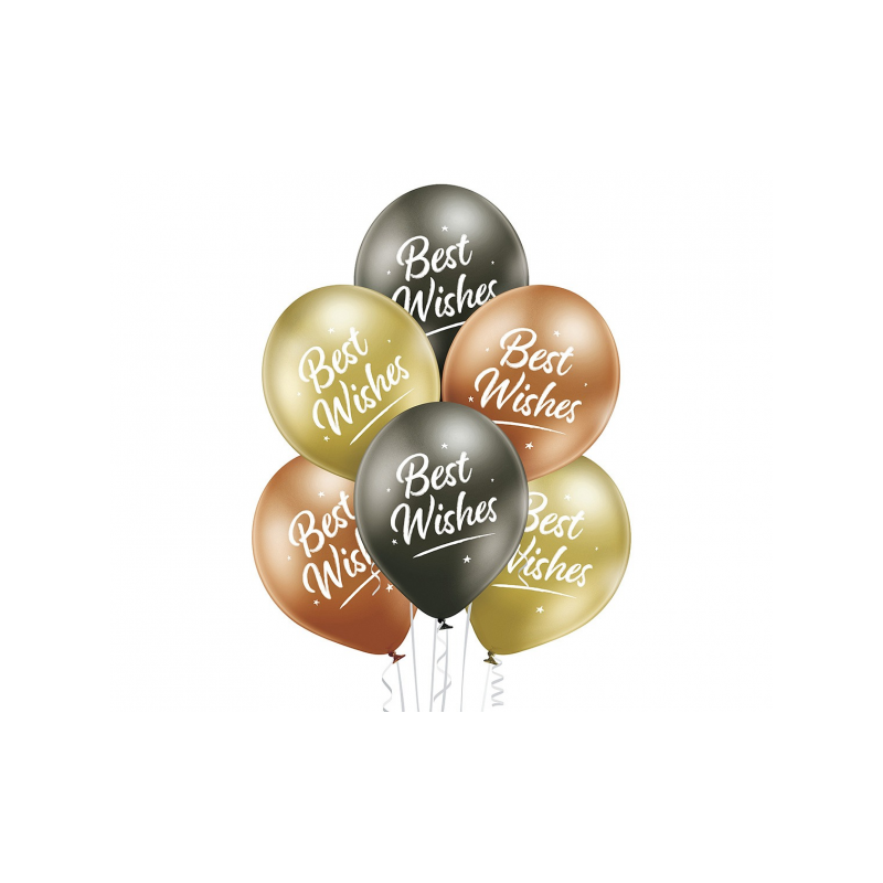 BRP_5000774 Godan Set balónov - Best Wishes, 30cm (6ks) 
