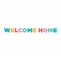Uvítacia girlanda "Welcome Home" 250 cm