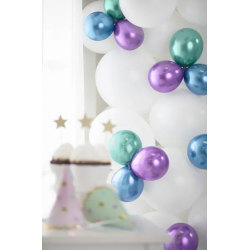 Mini chromované balóny - Glossy 12cm, 10ks
