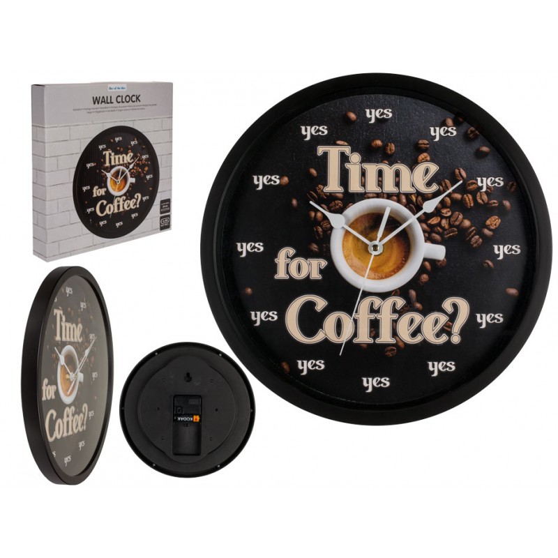 79-3294 Nástěnné hodiny - Čas na kávu!
