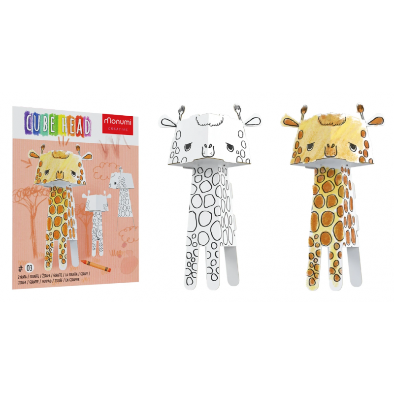 E-shop MCH-000103 Detská 3D omaľovánka - Zvieratká Žirafa