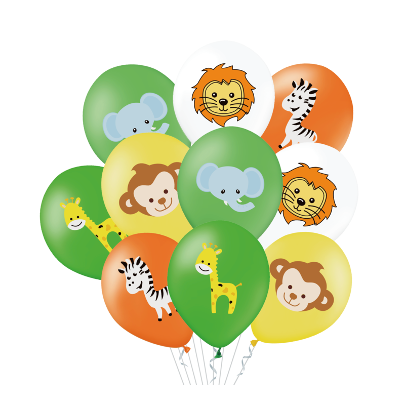 E-shop 400881 GRABO Set balónov - Safary mláďatká, 30cm (10ks)