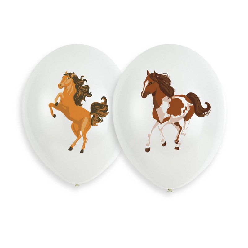 9909881 GRABO Set balonů - Wild Horses, 30cm (6ks) 
