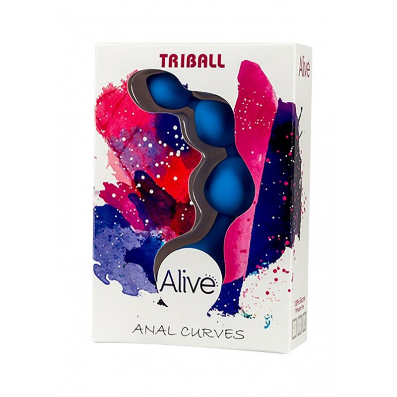 4-20095 Análny kolík - Alive - Triball 11cm Modrá