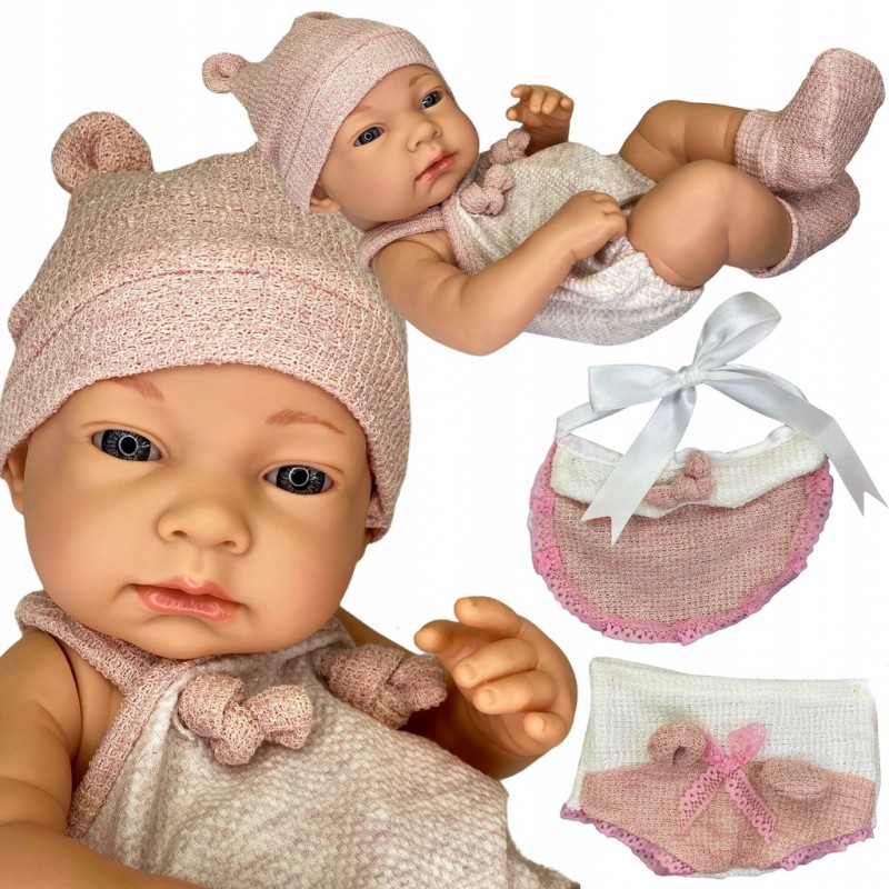 R210324 Baby so Lovely - Bábika s uškatou čiapočkou
