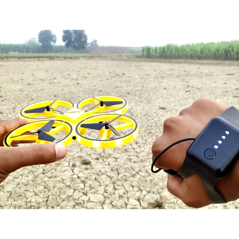 Levně RC0573 ZO DR Dron ovládání gesty Žlutá