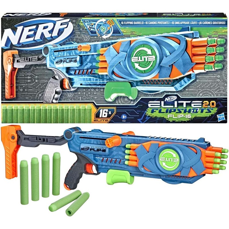 883868 Dětská zbraň Nerf Elite 2.0 + 16 Flipshots 