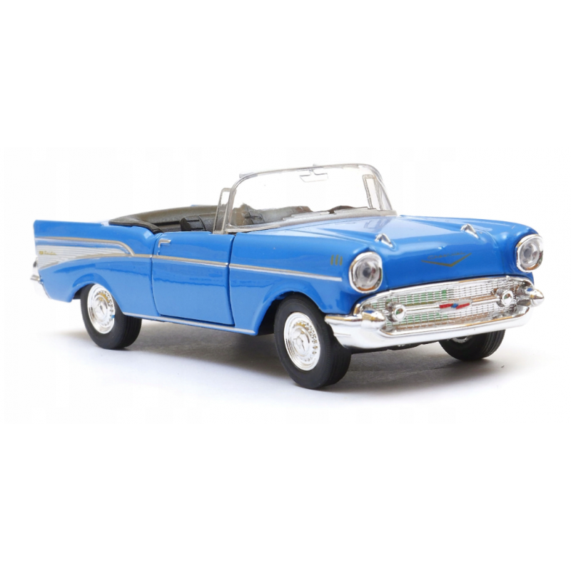 008751 Kovový model auta - Old Timer 1:34 - 1957 Chevrolet Bel Air (Open Top) Modrá