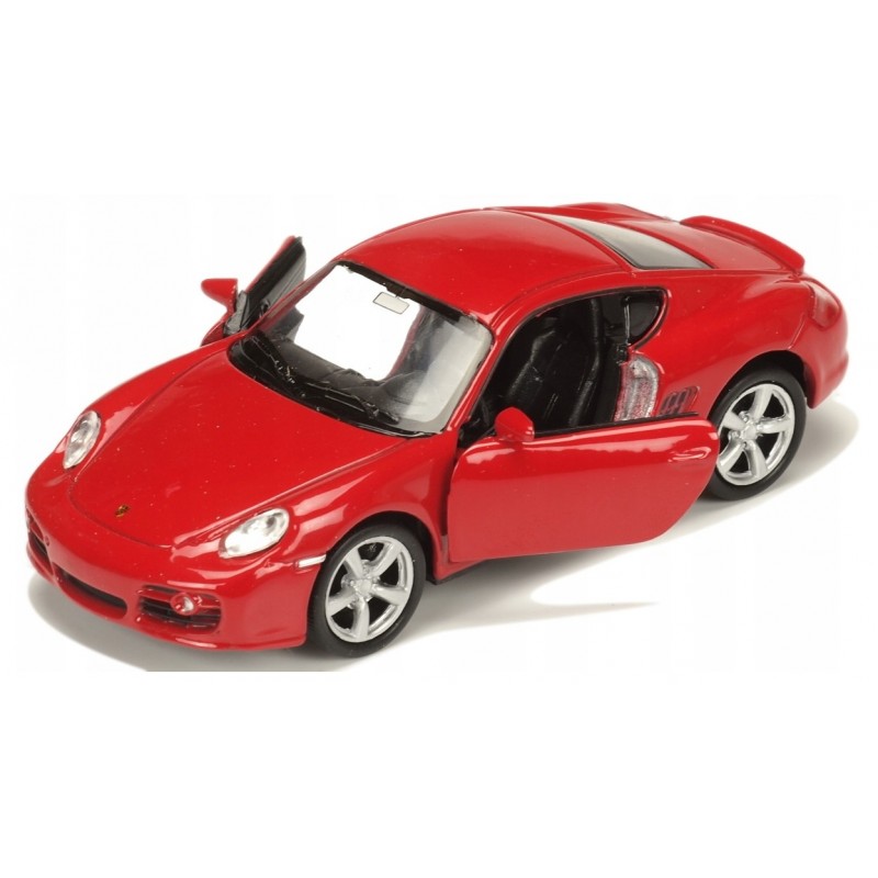 E-shop 008805 Kovový model auta - Nex 1:34 - Porsche Cayman S Červená