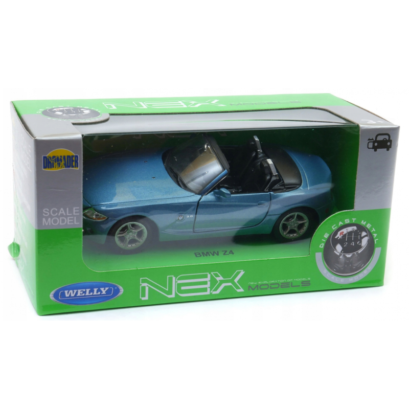 008805 Kovový model auta - Nex 1:34 - BMW Z4 Modrá