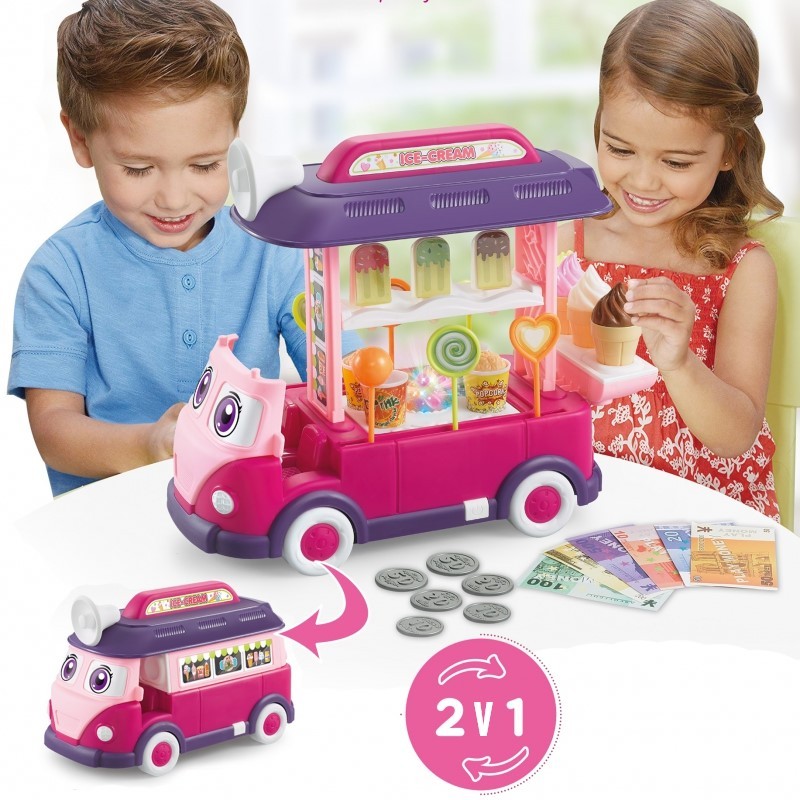 40390 Pojízdná zmrzlinárna pro děti - Woopie Bus 2v1 