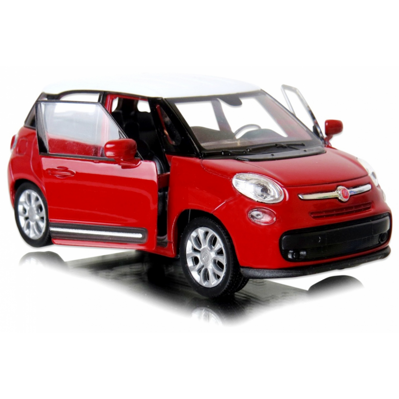 008805 Kovový model auta - Nex 1:34 - 2013 Fiat 500L Červená