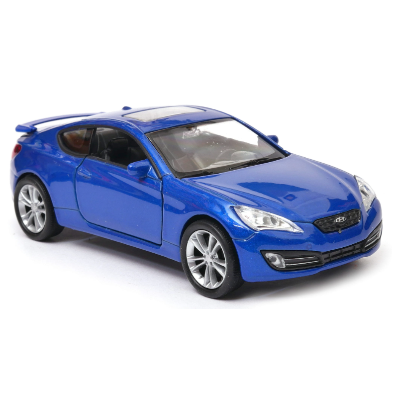 008805 Kovový model auta - Nex 1:34 - Genesis Coupe (2009) Modrá