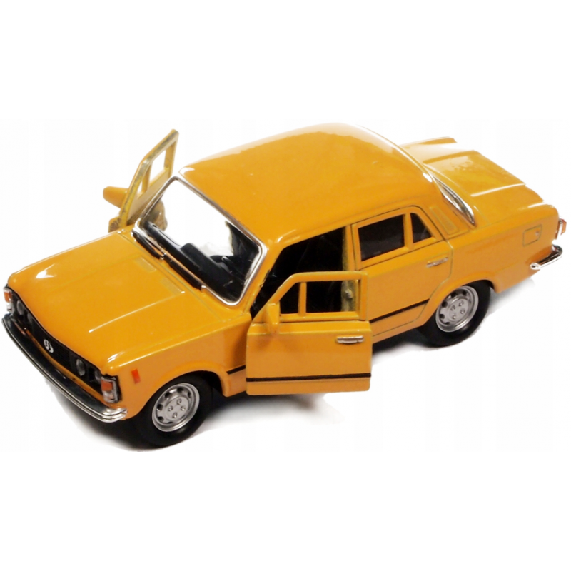 008843 Kovový model auta - Nex 1:34 - Fiat 125P Žlutá
