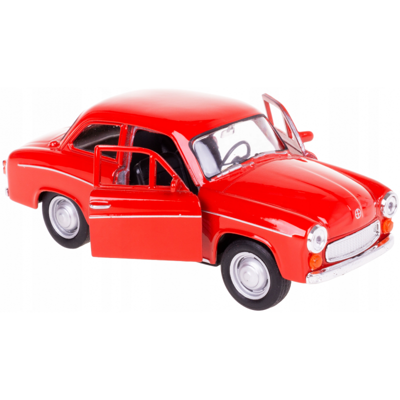 008843 Kovový model auta - Nex 1:34 - Syrena 105 Červená