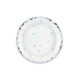 Papierové taniere - Jednorožec - biele 18cm