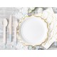 Papierové taniere - Luxury - biele 18,5 cm