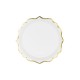 Papierové taniere - Luxury - biele 18,5 cm