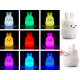 Nabíjateľná LED nočná lampička - Bunny