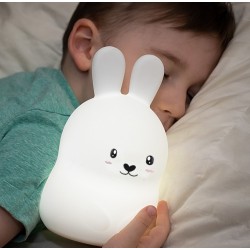 Nabíjateľná LED nočná lampička - Bunny 14cm