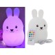 Nabíjateľná LED nočná lampička - Bunny 18,5cm