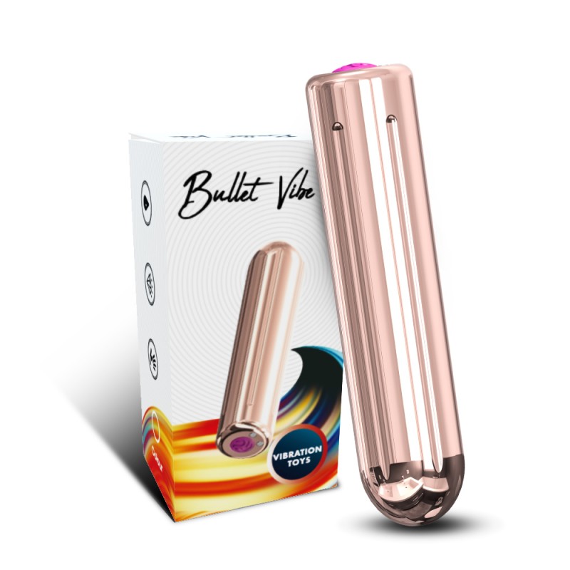 E-shop 805531 Mini USB vibrátor - Bullet Vibe - ružové zlato