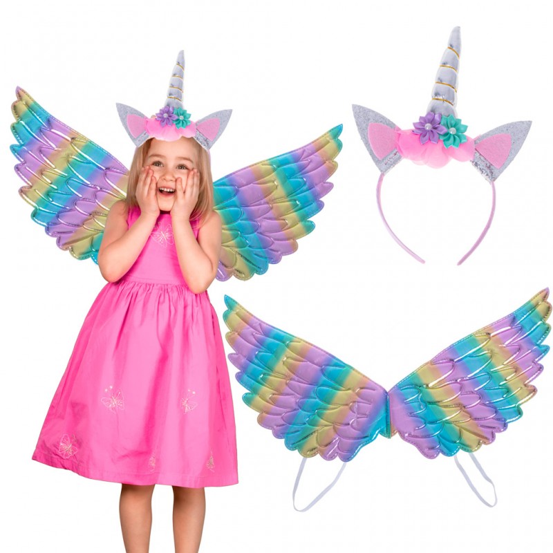 5076 Detský set kostýmových doplnkov - Jednorožec 
