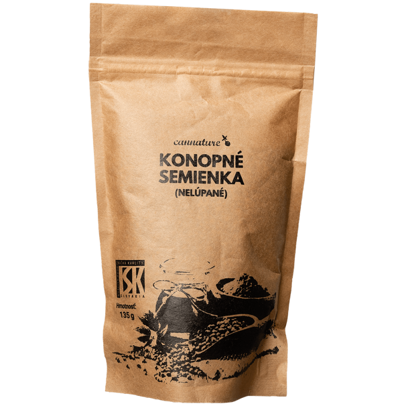 991062 Cannature - Konopná semínka - Neloupaná 135g 991062 Cannature - Konopná semínka - Neloupaná 135g