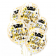 Set balónov - "Happy Birthday" s korunkou - 30cm (3ks)