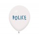 Set balónov Polícia 30cm - biely 5ks