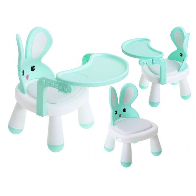 E-shop 5845_1 Multifunkčná detská stolička - Bunny Chair Modrá