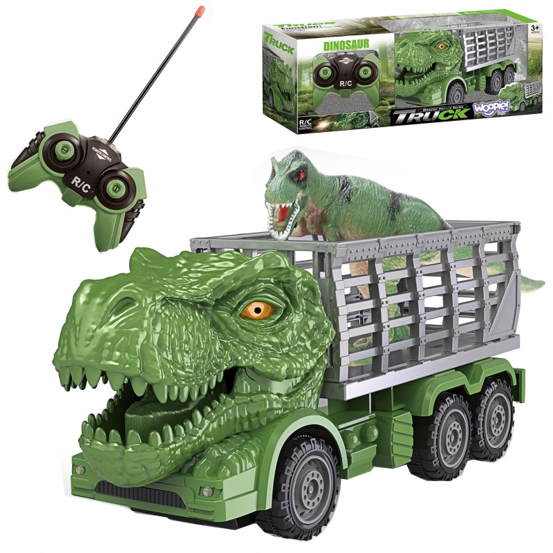 45548 Dino-Truck na dálkové ovládání s klecí Zelená