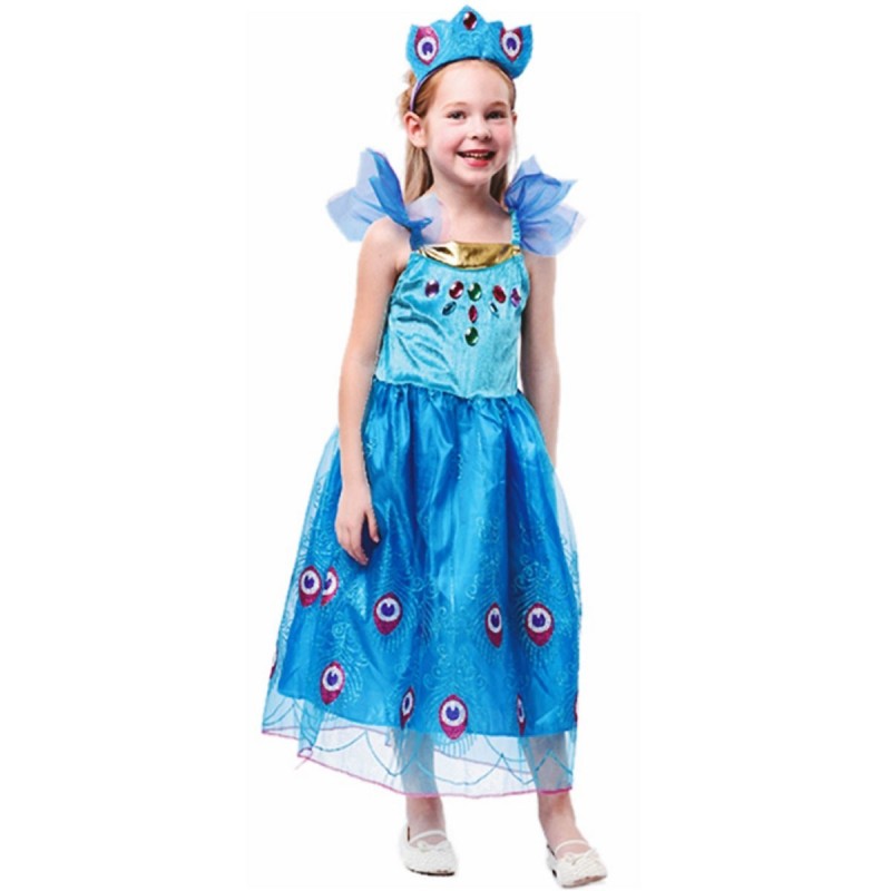113198 Detský kostým - Pávia princezná (6-8 rokov)