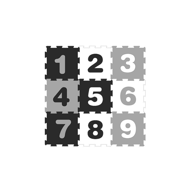 SP84352 Penová puzzle podložka - Číslice 9ks
