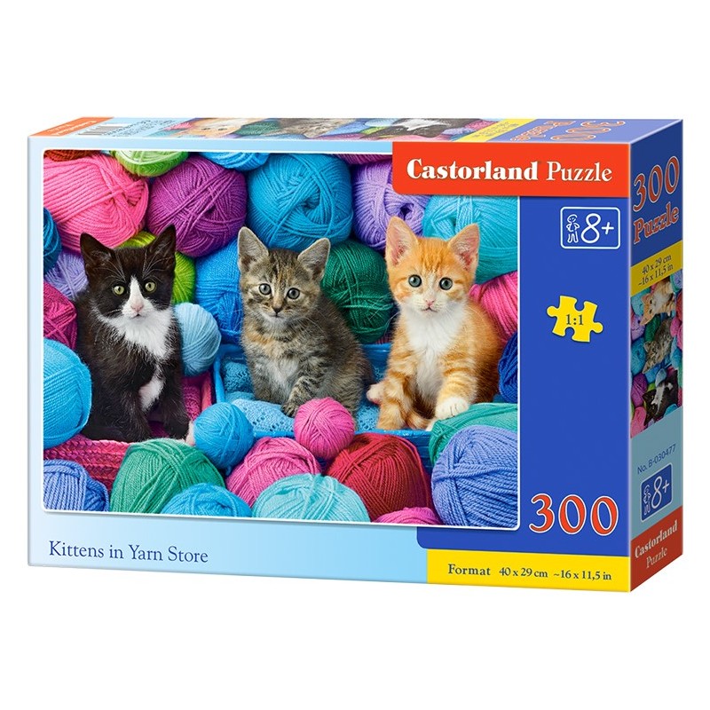 4788 Puzzle Castorland - Mačičky a klbká 300 dielikov 