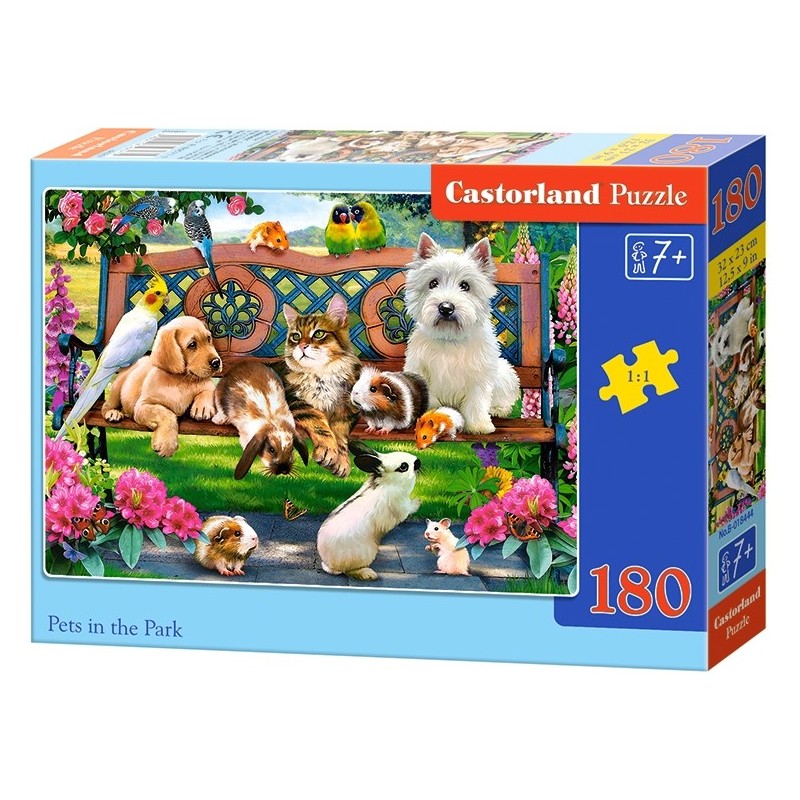 4800 Puzzle Castorland - Zvieratká v parku 180 dielikov 