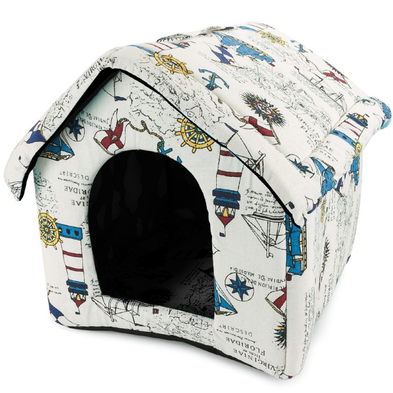 19004_L_B Textilný domček pre psy a mačky - Maják