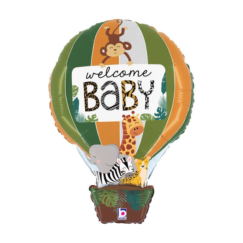 E-shop 25224-P GRABO Fóliový balón - Safari - "Welcome Baby" - 76cm