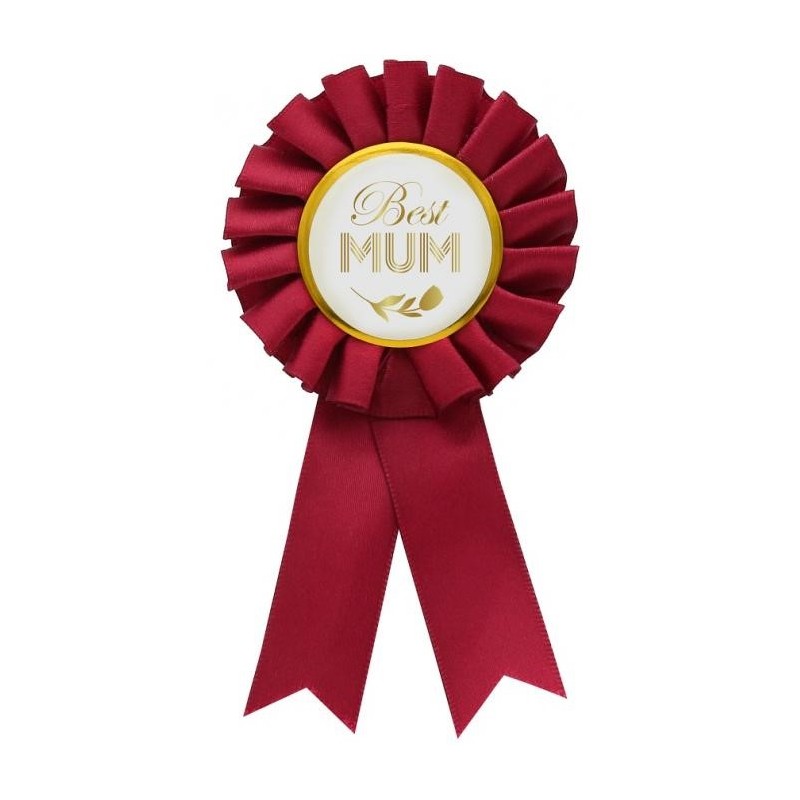 YH-KBMU Godan Odznak pre najlepšiu mamu a otca - The Best Červená