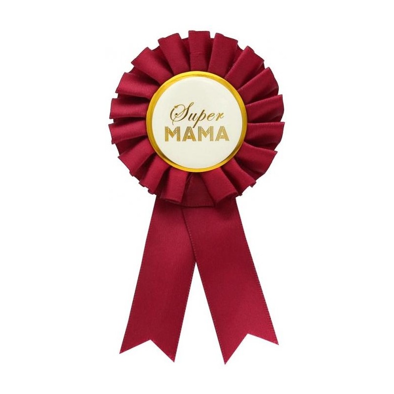 YH-KSMA Godan Odznak pre najlepšiu mamu a otca - Super Červená