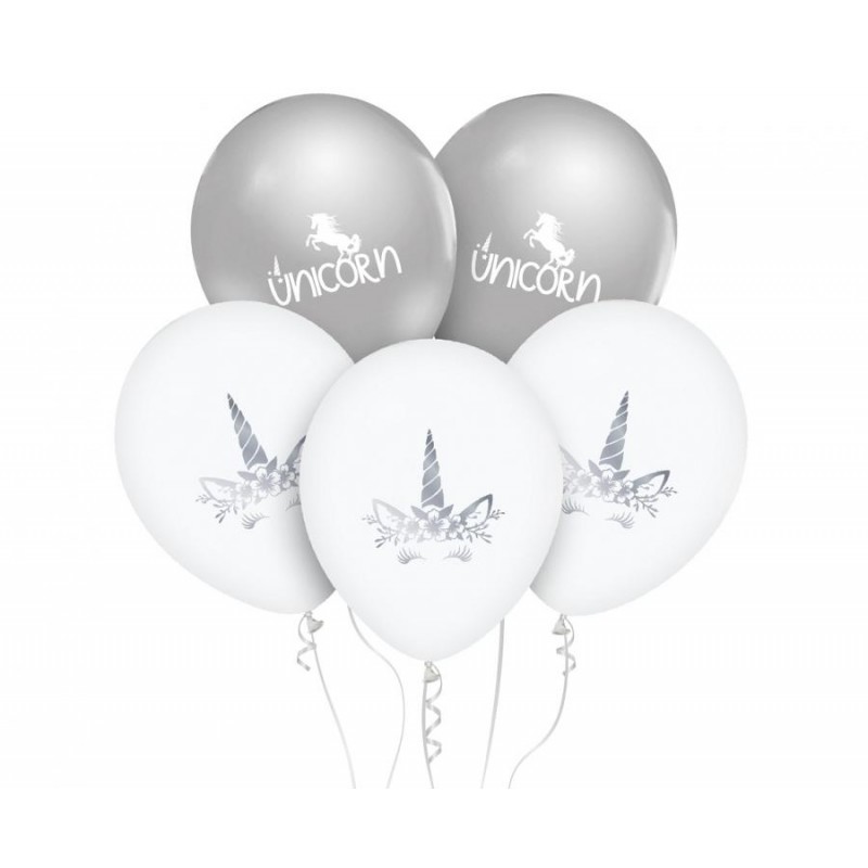 GZ-JNR5 Godan Set latexových balonů - Unicorn, 30cm (5ks) 